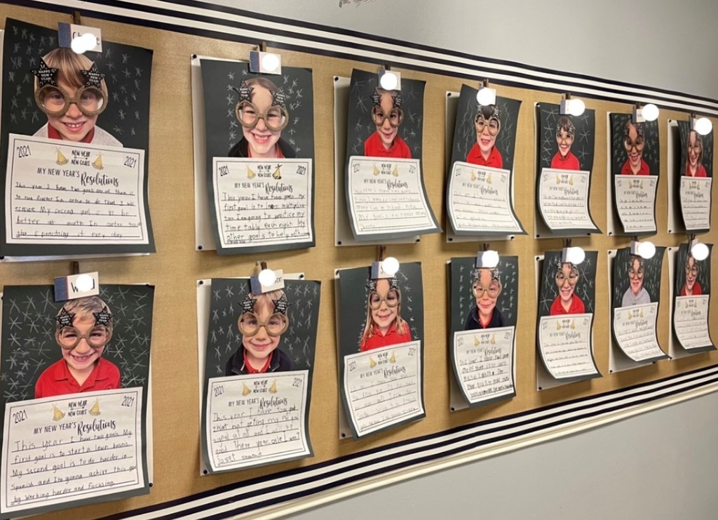 Writing Assignment Display - first grade